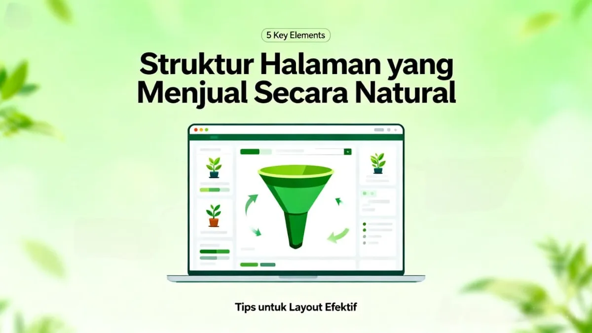 Teknik Menyusun Struktur Halaman Yang Menjual
