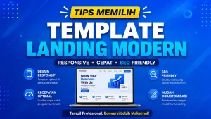 template landing modern