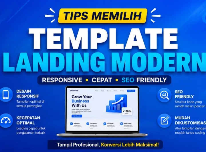 template landing modern