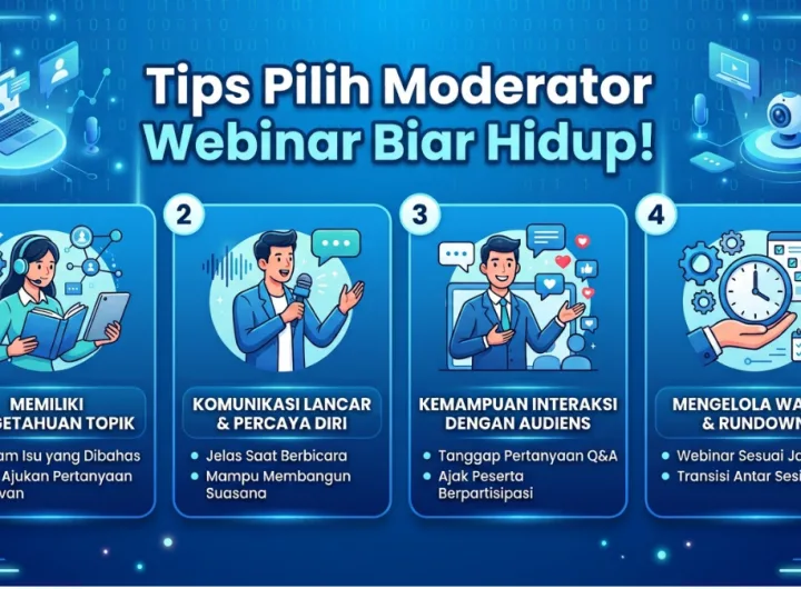 tips pilih moderator webinar