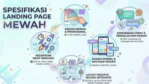 spesifikasi landing page mewah