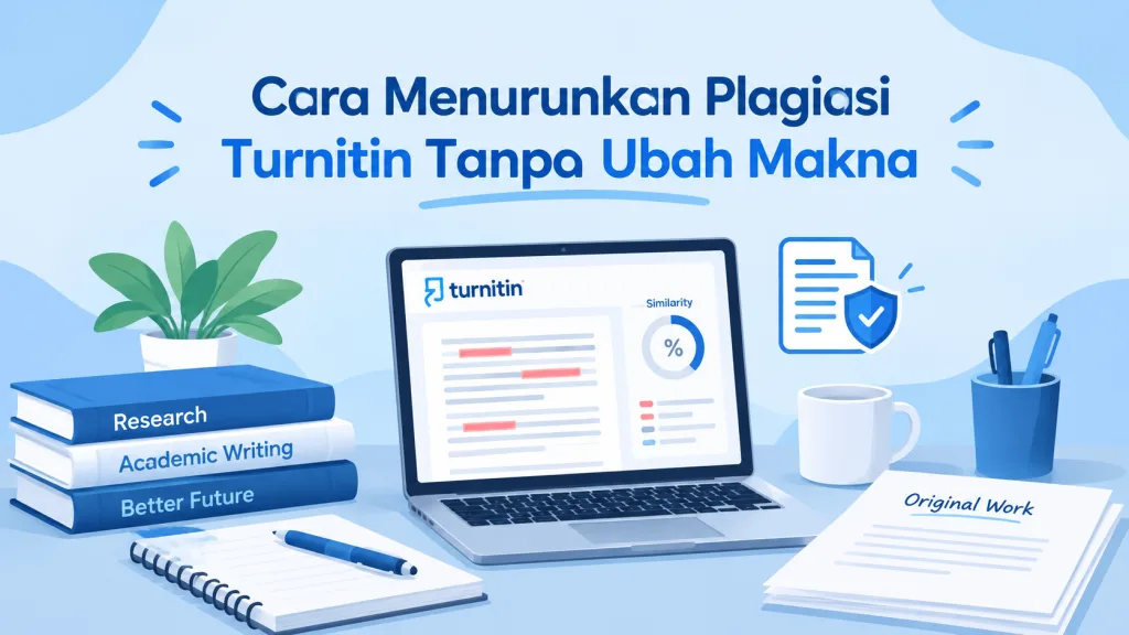 cara menurunkan plagiasi Turnitin