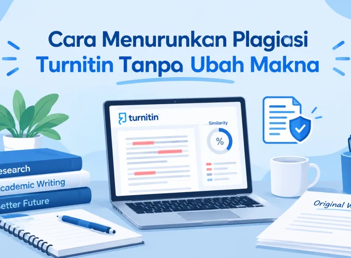 cara menurunkan plagiasi Turnitin