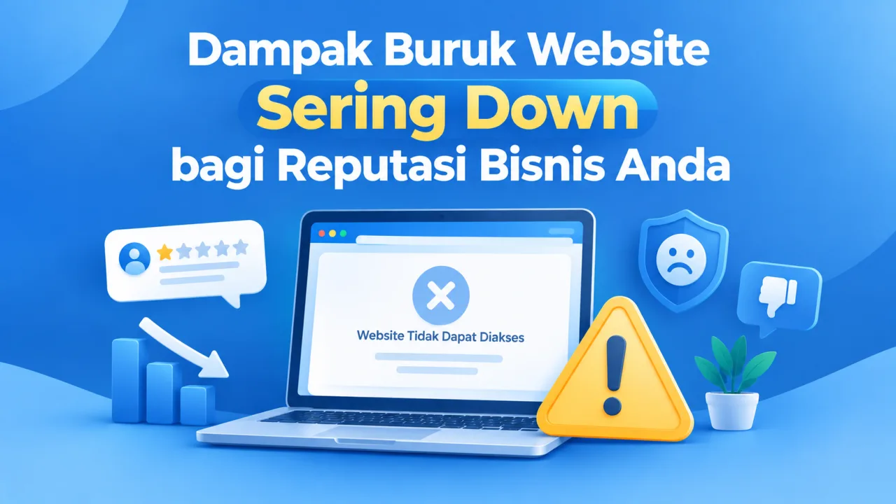 dampak website sering down