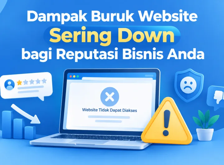 dampak website sering down
