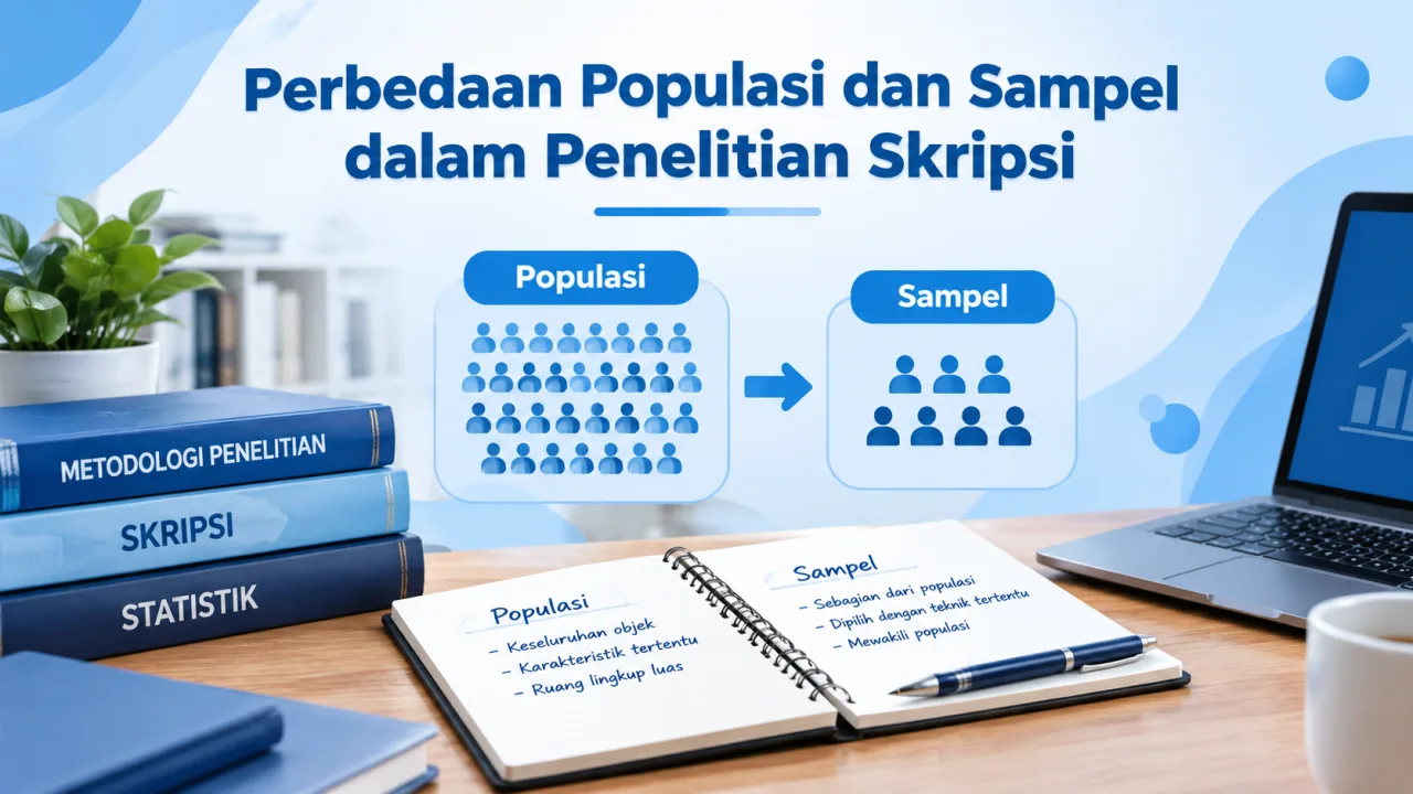 perbedaan populasi dan sampel