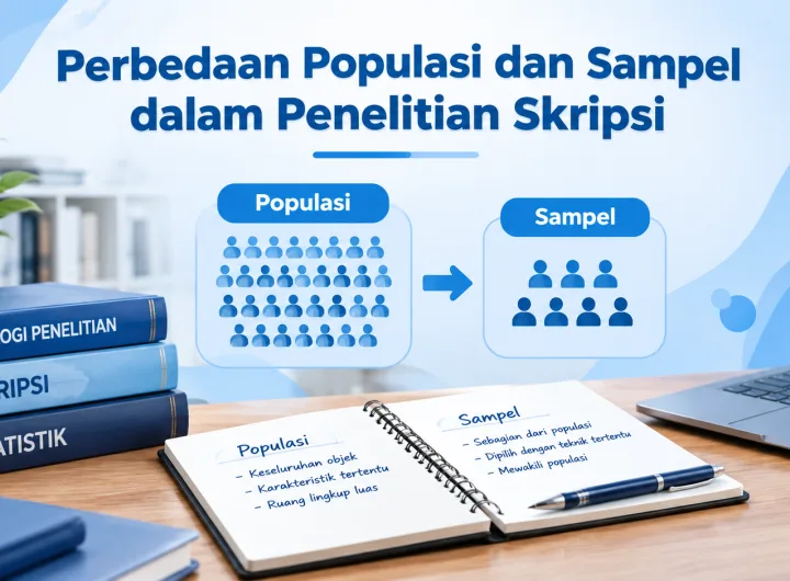 perbedaan populasi dan sampel